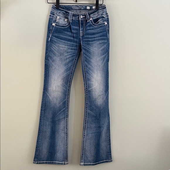 Miss Me Other - Miss Me Girls Boot Cut Embellished
Pockets Rhinestones Whiskering Rodeo NWOT